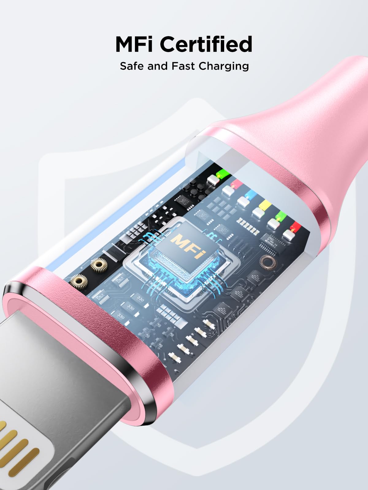 iPhone Charger Cable 2M, MFi Certified Lightning Cable Fast Charging iPhone Charger Nylon USB iphone Charging Cable Lead for iPhone 14 13 12 11 Pro Max XS XR X 8 7 6 Plus 5 SE,iPad