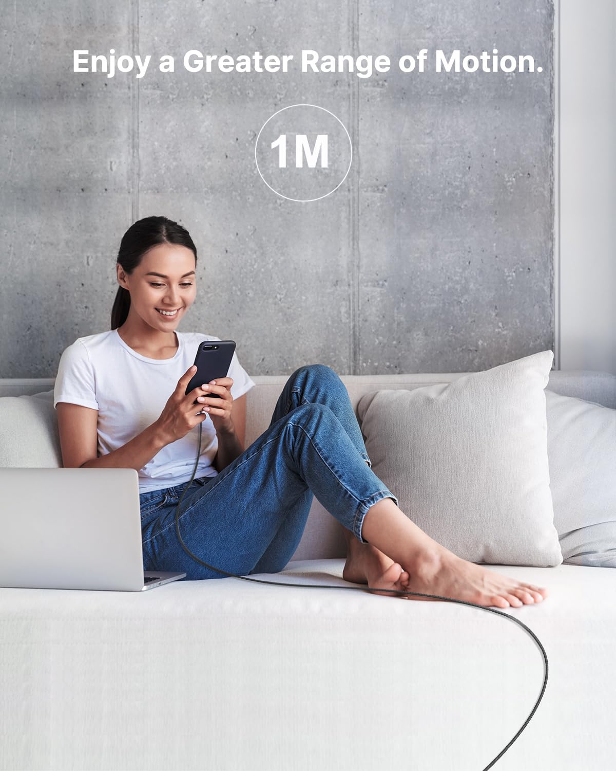 iPhone Charger Cable 2M, MFi Certified Lightning Cable Fast Charging iPhone Charger Nylon USB iphone Charging Cable Lead for iPhone 14 13 12 11 Pro Max XS XR X 8 7 6 Plus 5 SE,iPad