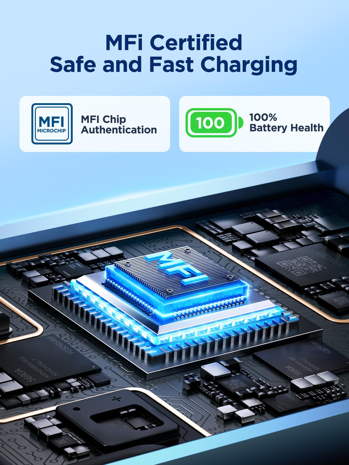 iPhone Charger Cable 2M, MFi Certified Lightning Cable Fast Charging iPhone Charger Nylon USB iphone Charging Cable Lead for iPhone 14 13 12 11 Pro Max XS XR X 8 7 6 Plus 5 SE,iPad