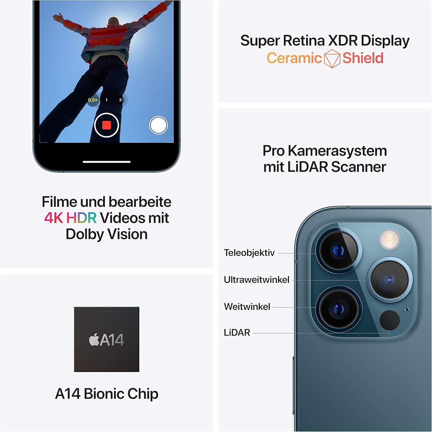 Apple iPhone 12 Pro Max, 512GB, Gold (Renewed)