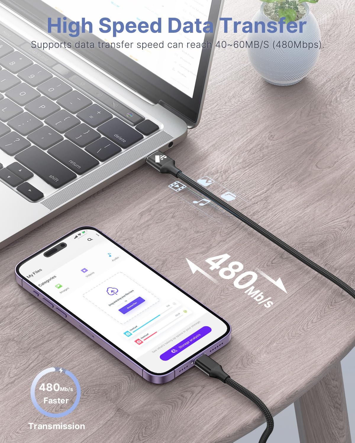 iPhone Charger Cable 2M, MFi Certified Lightning Cable Fast Charging iPhone Charger Nylon USB iphone Charging Cable Lead for iPhone 14 13 12 11 Pro Max XS XR X 8 7 6 Plus 5 SE,iPad