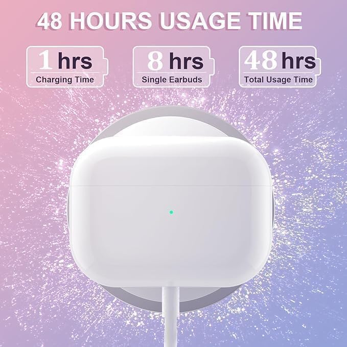 Ear Buds Wireless Earbuds AirBuds Pods 2026 New Bluetooth Headphones with Noise Reduction,in-Ear Ear Buds Sport Earphones IPX7 Waterproof Auto Pairing Fast Charging Headsets,for Android/IOS/AirPods