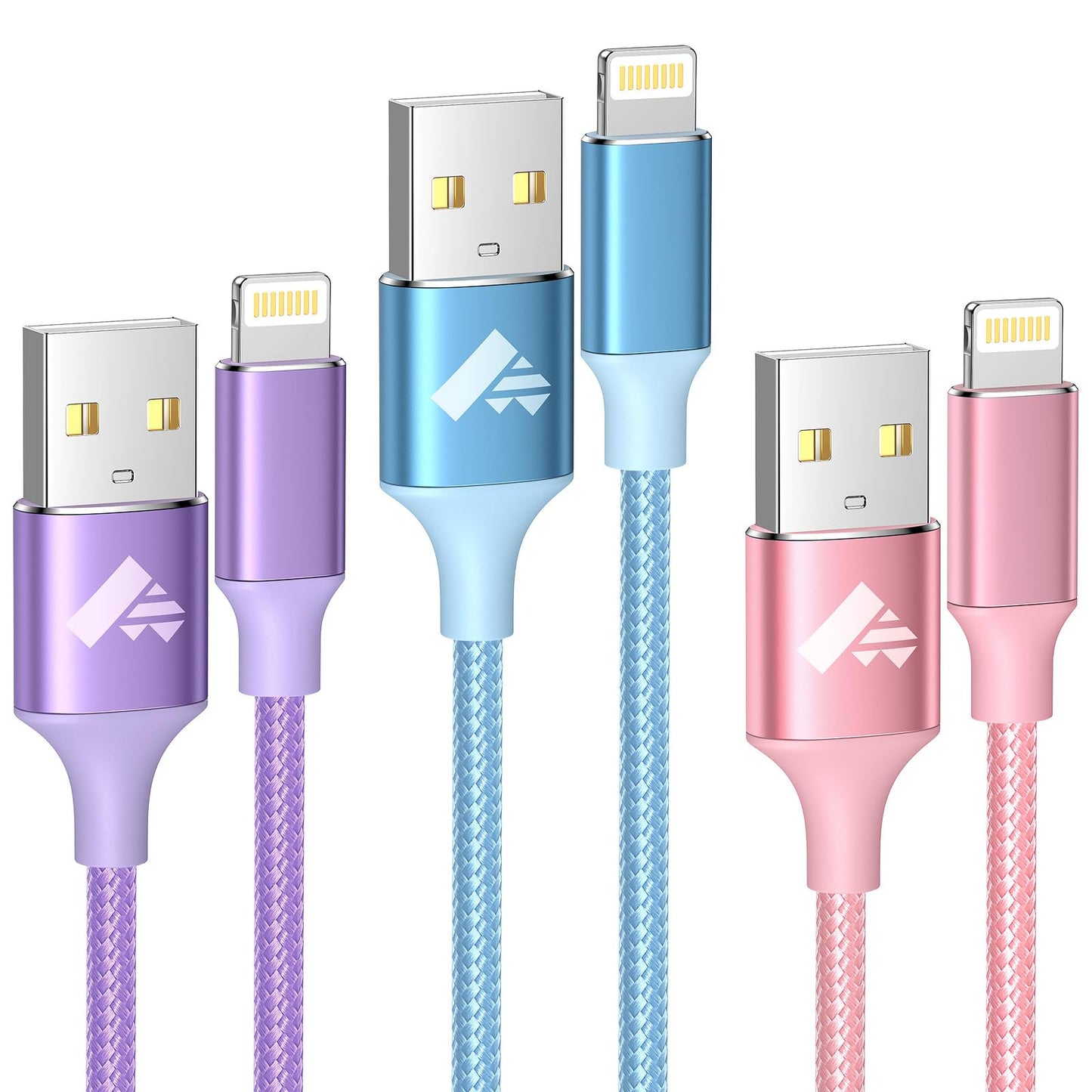 iPhone Charger Cable 2M, MFi Certified Lightning Cable Fast Charging iPhone Charger Nylon USB iphone Charging Cable Lead for iPhone 14 13 12 11 Pro Max XS XR X 8 7 6 Plus 5 SE,iPad