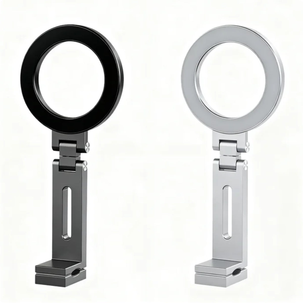 Magnetic Phone Stand For Travel, 360 Rotatable Foldable Desk Holder With N52 Strong Magnets, Portable Magsafe Compatible Mount For Airplane Train Car And Home Office